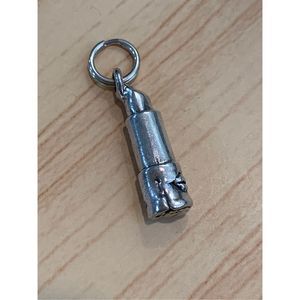 .925 Lipstick Make-up Sterling Silver Jewelry Charm #lip rouge #makeup